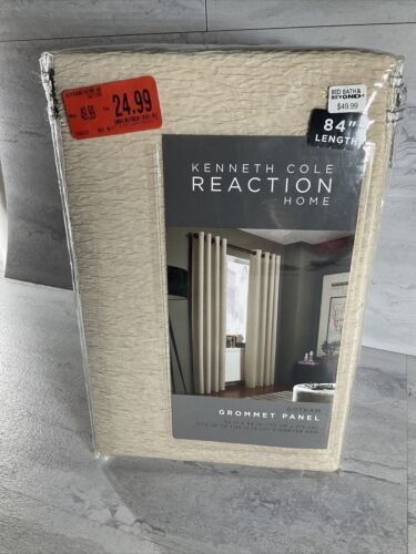 Kenneth Cole Reaction Home Gotham Texture 84? Grommet Curtain Panel | Hemp (6922755637431)